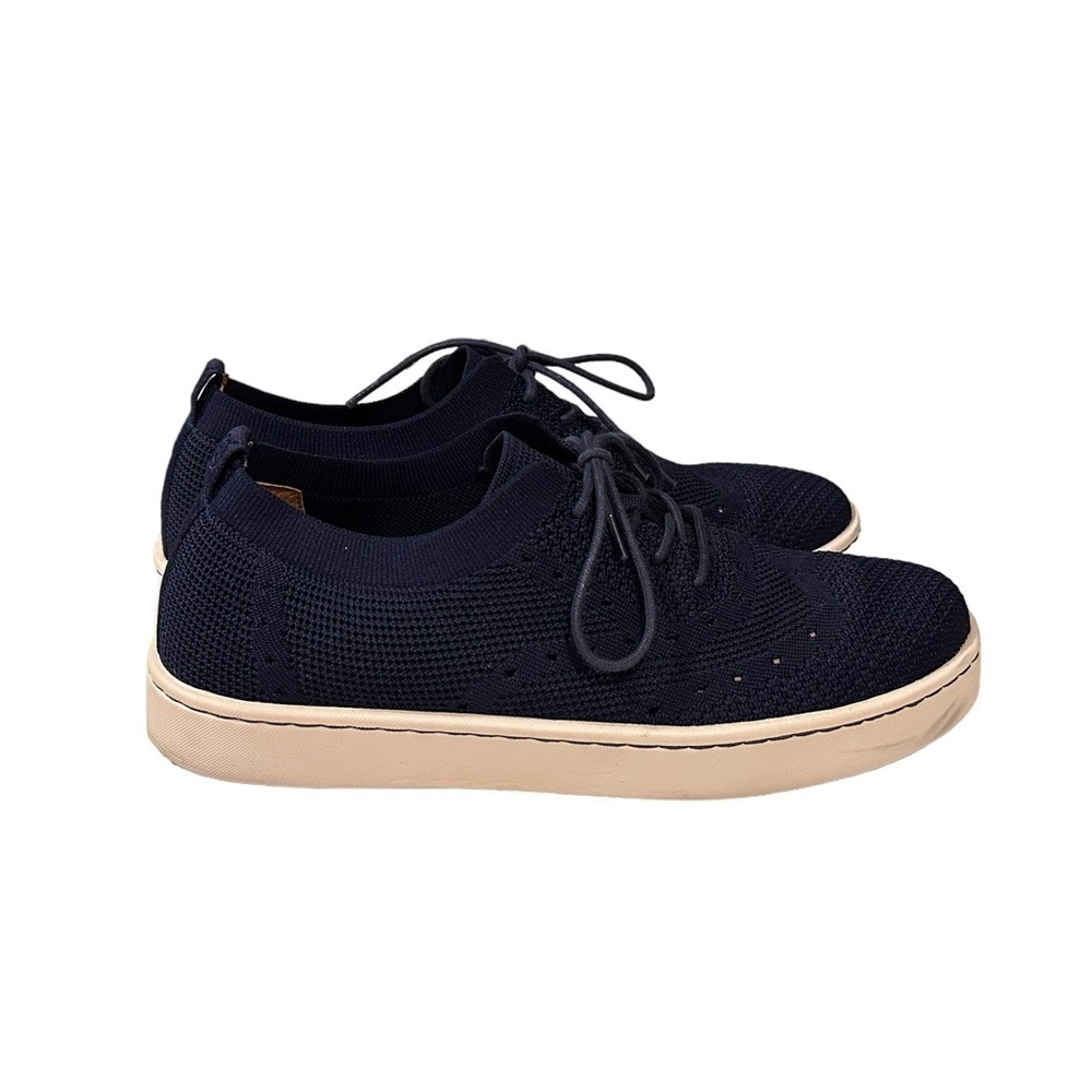 Born Men’s Bearse Brogue Wingtip with Sporty Navy Knit Lace Up Shoe Sz 9.5M - Picture 5 of 12